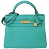 Hermès Kelly Retourne 28 Vert Verone Togo GHW