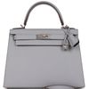 Hermès Kelly Sellier 28 Special Order HSS Verso Blue Glacier / Black Epsom BPHW