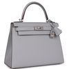 Hermès Kelly Sellier 28 Special Order HSS Verso Blue Glacier / Black Epsom BPHW