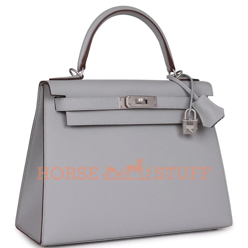 Hermès Kelly Sellier 28 Special Order HSS Verso Blue Glacier / Black Epsom BPHW