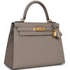 Hermès Kelly Sellier 28 Special Order HSS Verso Gris Asphalt / Rose Pourpre Epsom BGHW