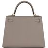 Hermès Kelly Sellier 28 Special Order HSS Verso Gris Asphalt / Rose Pourpre Epsom BGHW