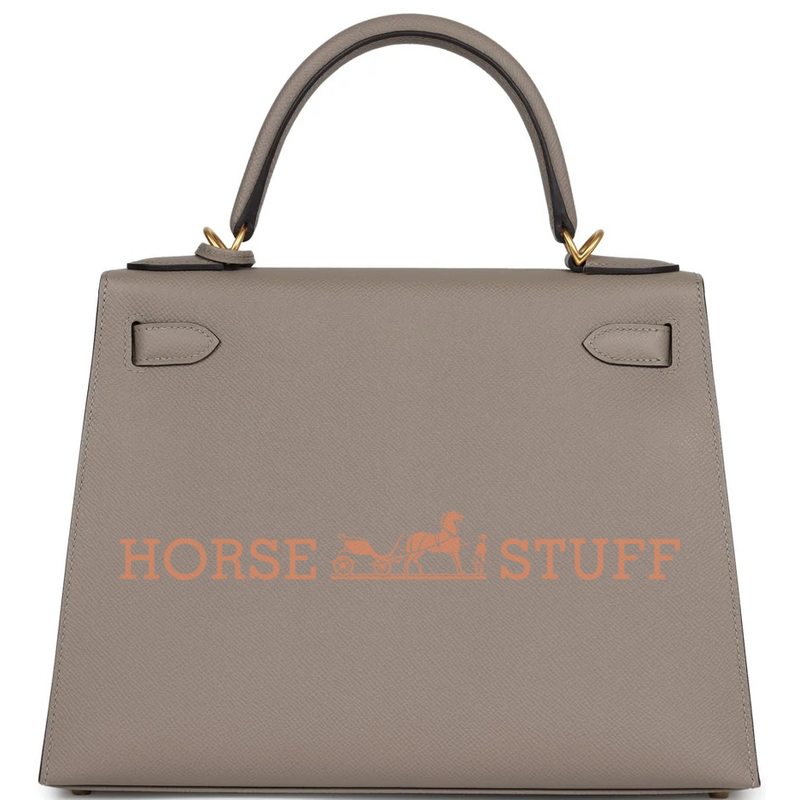 Hermès Kelly Sellier 28 Special Order HSS Verso Gris Asphalt / Rose Pourpre Epsom BGHW