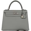 Hermès Kelly Sellier 28 Special Order HSS Verso Gris Mouette / Bordeaux Togo BPHW