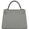 Hermès Kelly Sellier 28 Special Order HSS Verso Gris Mouette / Bordeaux Togo BPHW