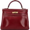 Hermes Kelly Retourne 32 Rouge H Box Calf GHW