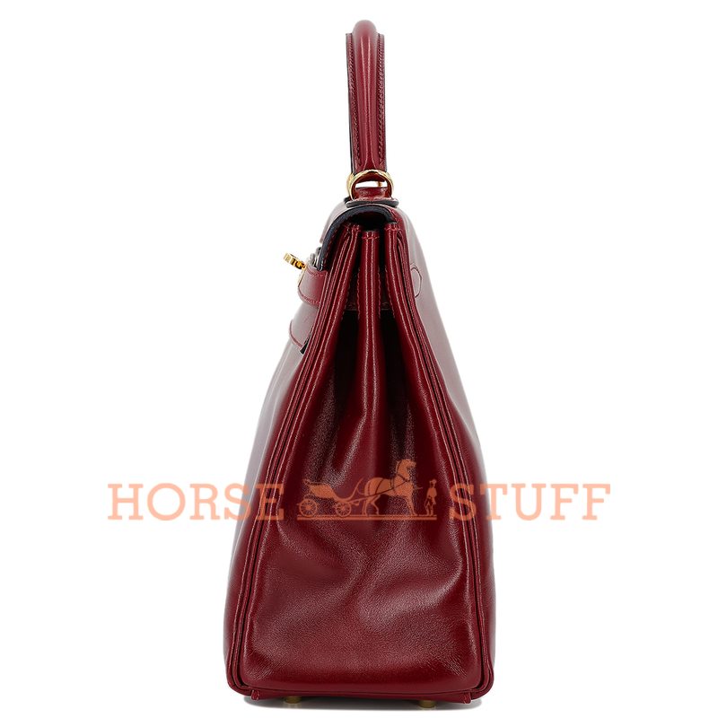 Hermes Kelly Retourne 32 Rouge H Box Calf GHW