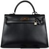 Hermes Kelly Sellier 32 Black Box Calf GHW