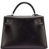 Hermes Kelly Sellier 32 Black Box Calf PHW