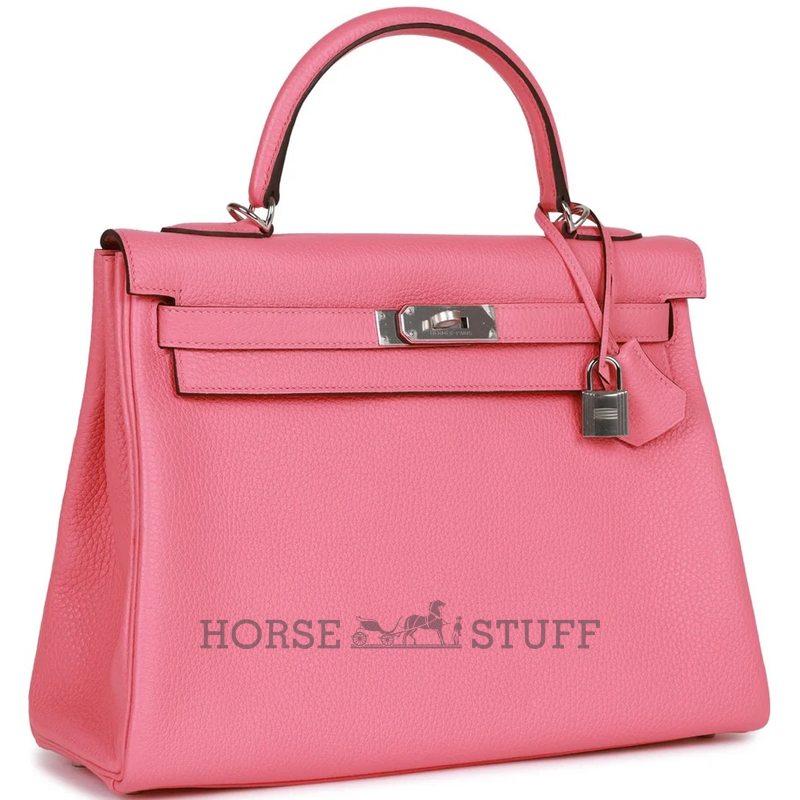 Hermes Kelly Retourne 32 Rose Azalee Clemence PHW