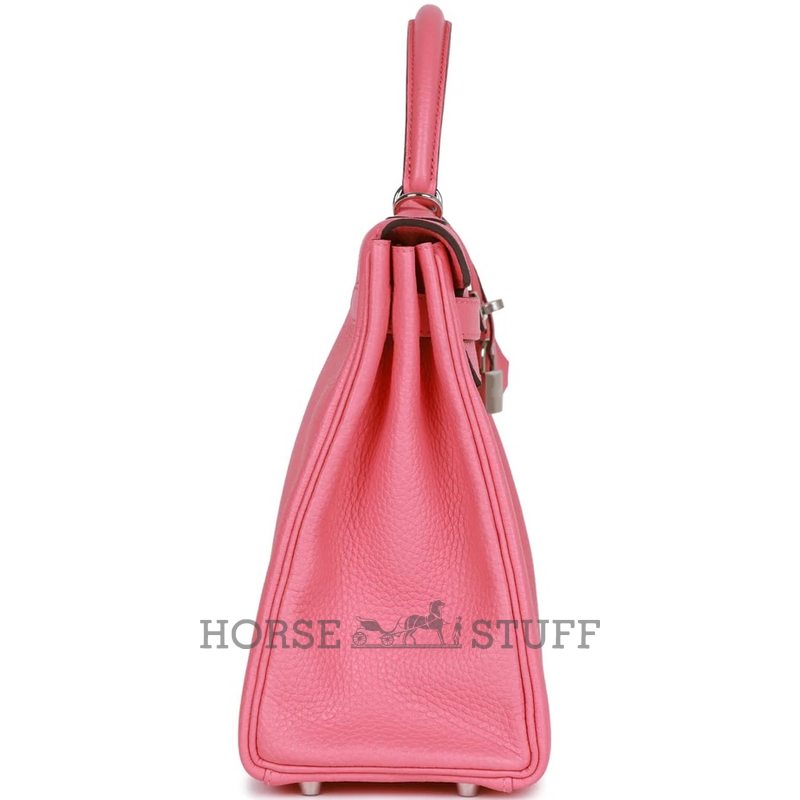 Hermes Kelly Retourne 32 Rose Azalee Clemence PHW