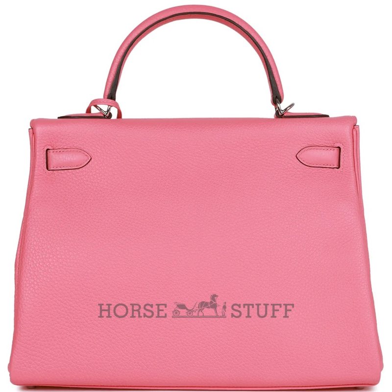 Hermes Kelly Retourne 32 Rose Azalee Clemence PHW