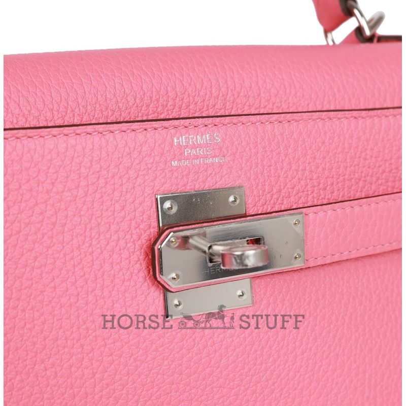 Hermes Kelly Retourne 32 Rose Azalee Clemence PHW