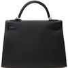 Hermès Kelly Sellier 32 Black Epsom GHW