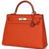 Hermès Kelly Sellier 32 Feu Epsom GHW