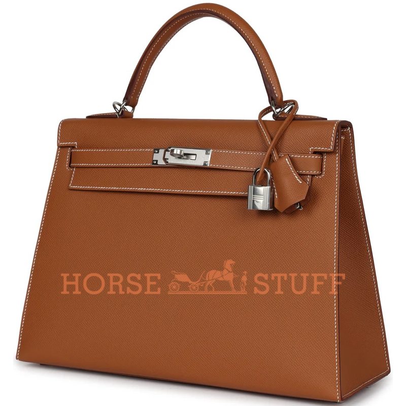 Hermès Kelly Sellier 32 Gold Epsom PHW