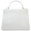 Hermes Kelly Retourne 32 White Epsom GHW