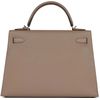 Hermès Kelly Sellier 32 Special Order HSS Verso Gris Asphalt / Feu Epsom GHW