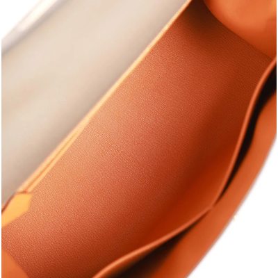 Hermès Kelly Sellier 32 Special Order HSS Verso Gris Asphalt / Feu Epsom GHW