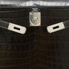 Hermès Kelly Sellier 32 Grey Elephant Shiny Crocodile Niloticus PHW