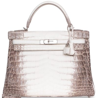 Hermes Kelly Retourne 32 Blanc Himalayan Crocodile Niloticus PHW