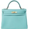 Hermes Kelly Retourne 32 Blue Atoll Togo GHW