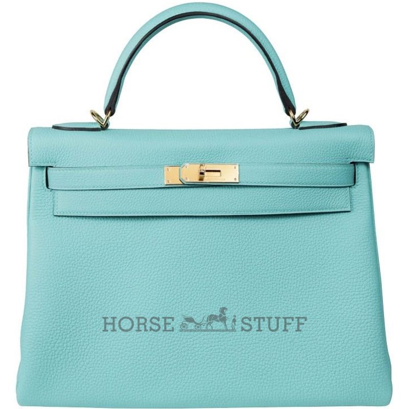 Hermes Kelly Retourne 32 Blue Atoll Togo GHW