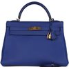 Hermes Kelly Retourne 32 Blue Electrique Togo GHW
