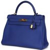 Hermes Kelly Retourne 32 Blue Electrique Togo GHW