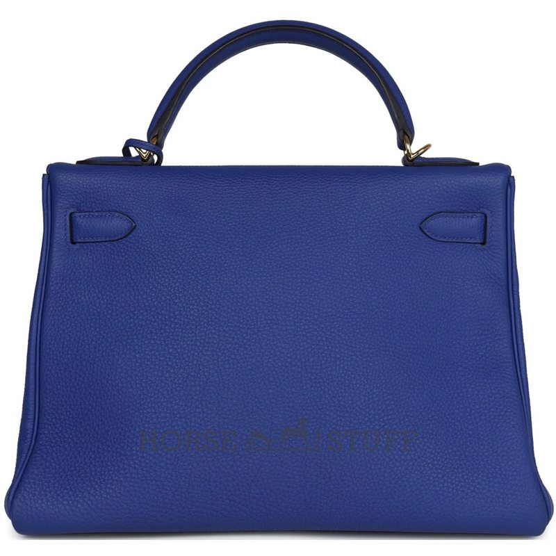 Hermes Kelly Retourne 32 Blue Electrique Togo GHW