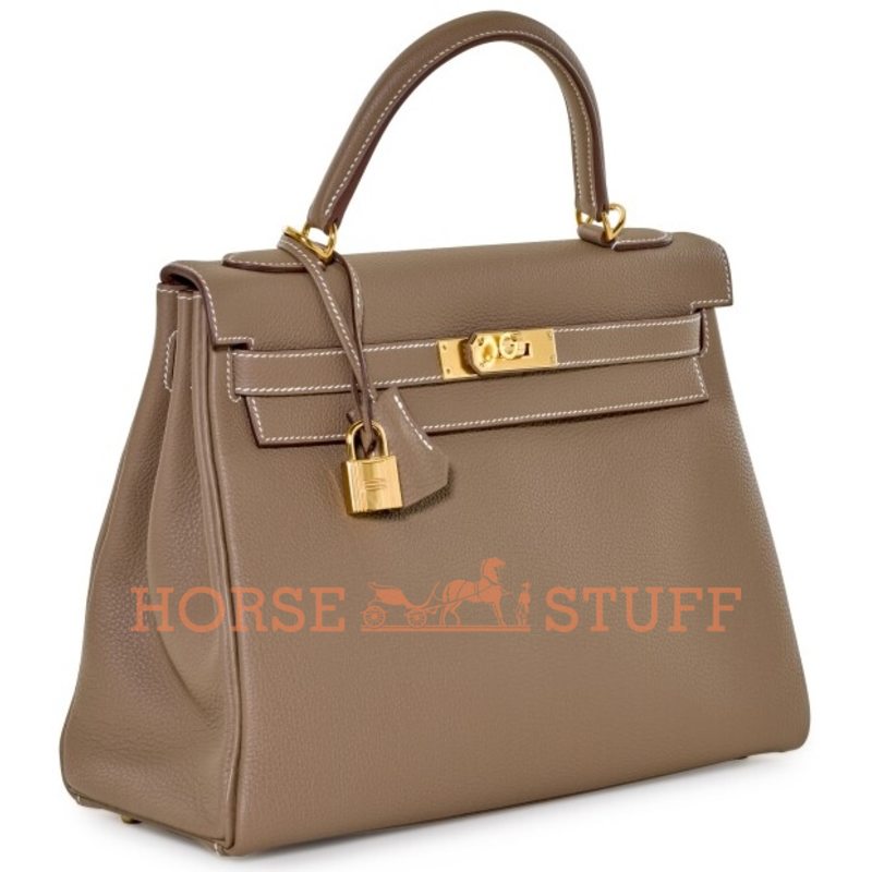 Hermes Kelly Retourne 32 Etoupe Togo GHW