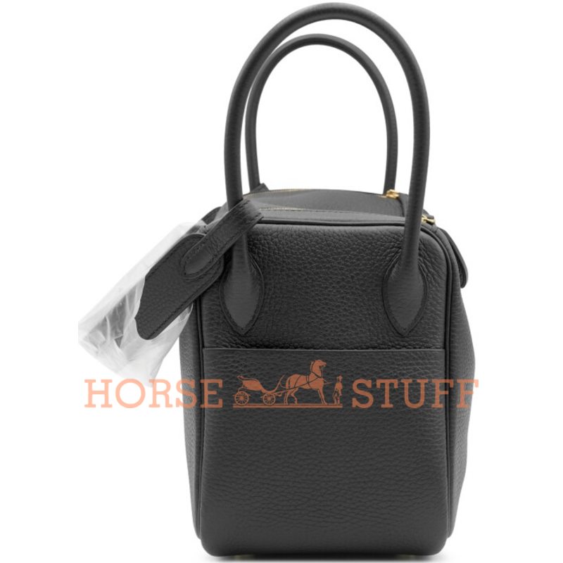 Hermès Lindy 26 Black Clemence GHW