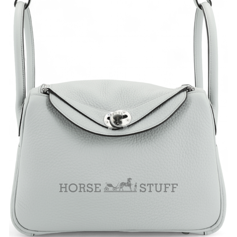 Hermès Lindy 26 Blue Pale Clemence PHW