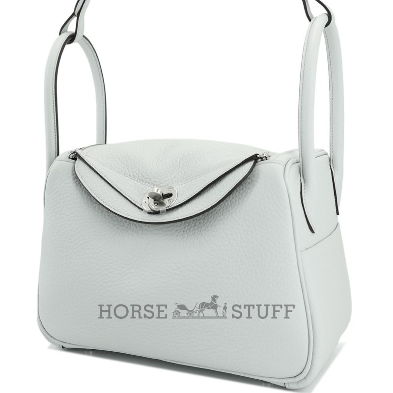 Hermès Lindy 26 Blue Pale Clemence PHW
