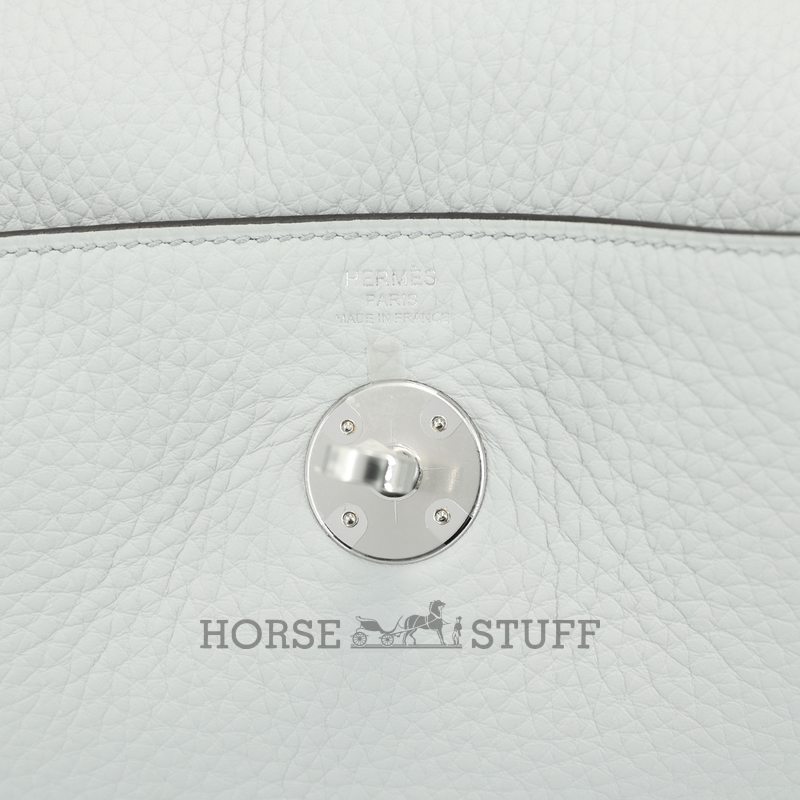 Hermès Lindy 26 Blue Pale Clemence PHW