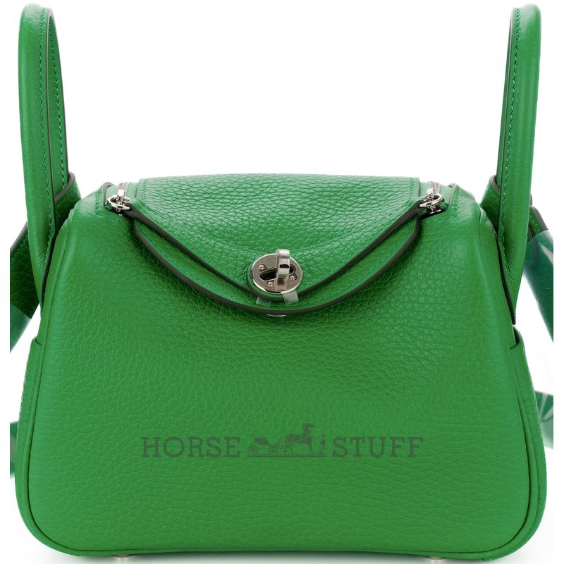 Hermès Lindy Mini Bambou Clemence PHW