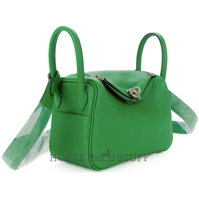 Hermès Lindy Mini Bambou Clemence PHW