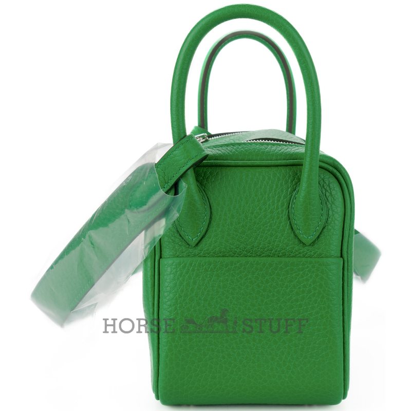 Hermès Lindy Mini Bambou Clemence PHW