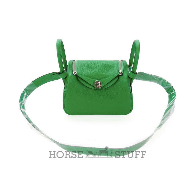 Hermès Lindy Mini Bambou Clemence PHW