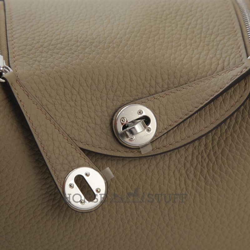 Hermès Lindy Mini Beige Marfa Clemence PHW