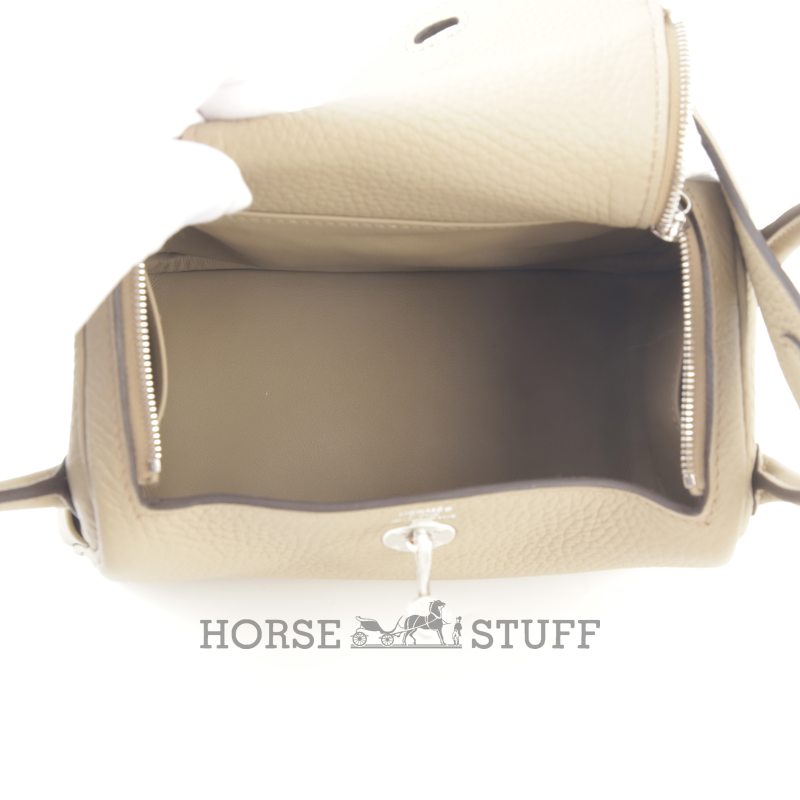 Hermès Lindy Mini Beige Marfa Clemence PHW