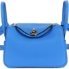 Hermès Lindy Mini Bleu Hydra Clemence PHW