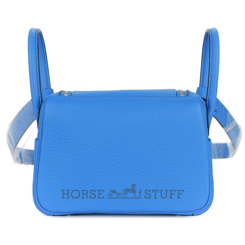 Hermès Lindy Mini Bleu Hydra Clemence PHW