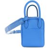 Hermès Lindy Mini Bleu Hydra Clemence PHW