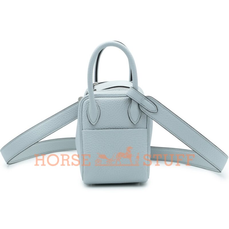 Hermès Lindy Mini Blue Pale Clemence PHW