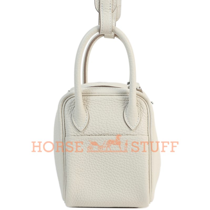 Hermès Lindy Mini Craie Clemence PHW