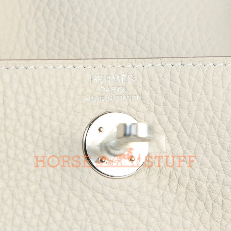 Hermès Lindy Mini Craie Clemence PHW