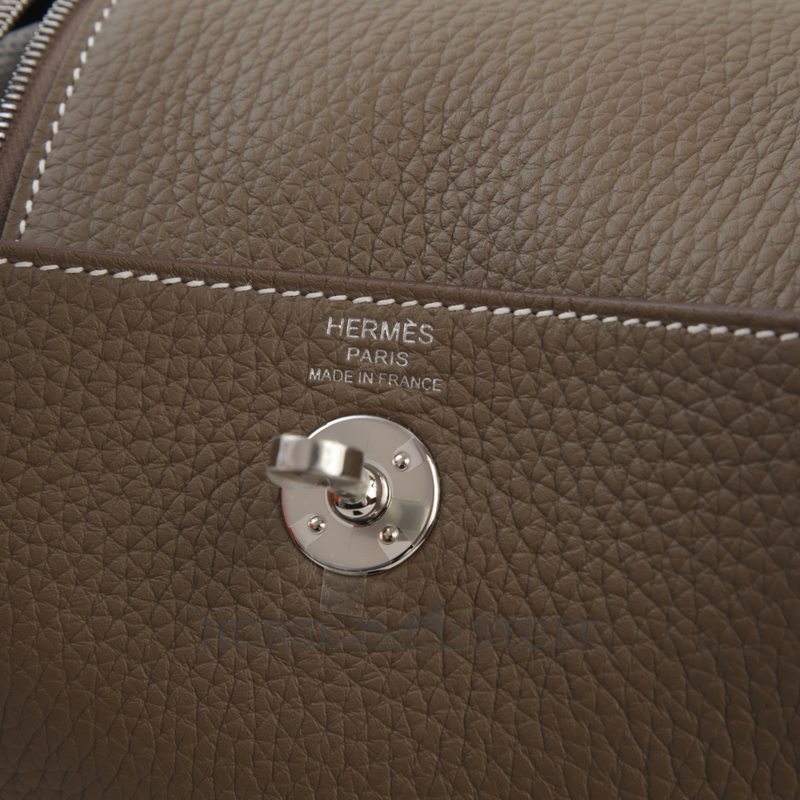 Hermès Lindy Mini Etoupe Clemence PHW