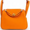 Hermès Lindy Mini Feu Clemence GHW