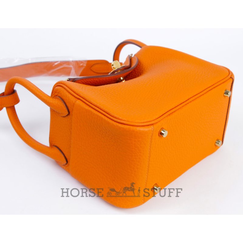 Hermès Lindy Mini Feu Clemence GHW
